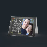 Photo Christmas Card, Chalkboard, Hark the Herald Card<br><div class="desc">Hark the Herald Angels Sing is a beloved classic and Christian Christmas song. These words,  on a trendy chalkboard look is the foundation for a photo Christmas card. Add your picture very easily,  and personalize the inside by adding your family name.</div>