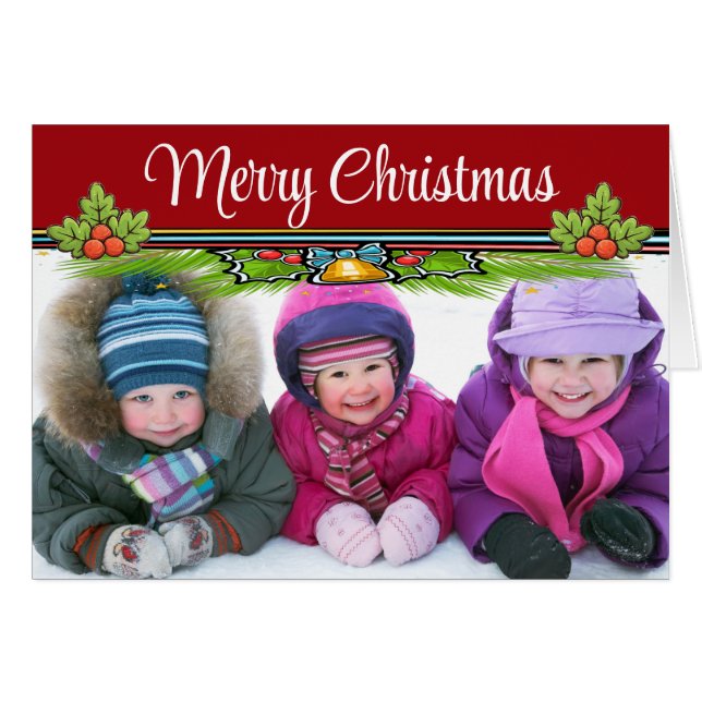 Photo Christmas / Holiday Card (Front Horizontal)