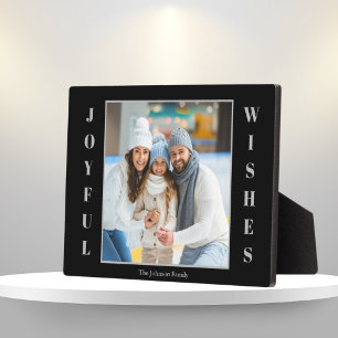 Photo Christmas Joyful Wishes  Plaque