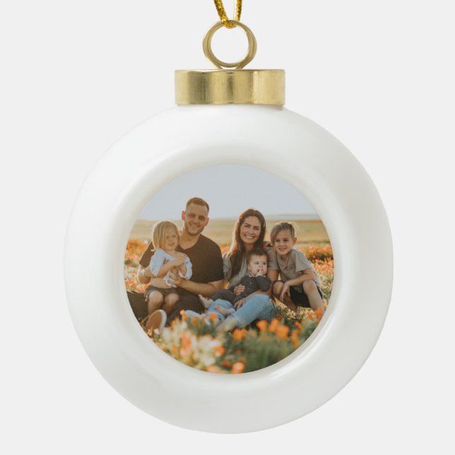 Photo Christmas Ornament (Front)
