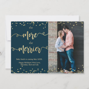 Photo Christmas Pregnancy Announcement Cards