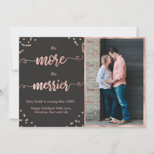 Photo Christmas Pregnancy Announcement Cards