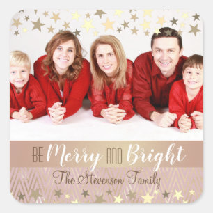Photo Christmas Square Sticker