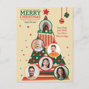 Photo Christmas Tree Ornament Card