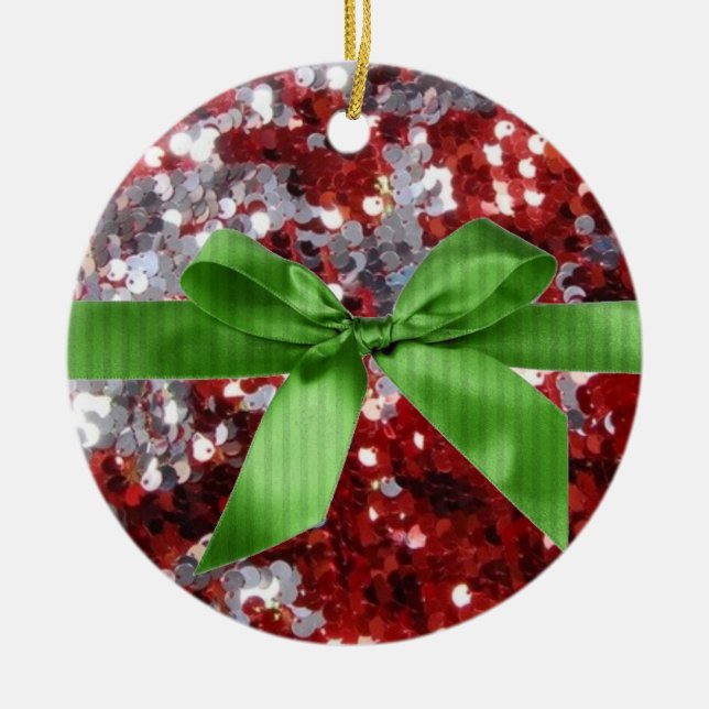 Photo Christmas Tree Ornament Template (Front)