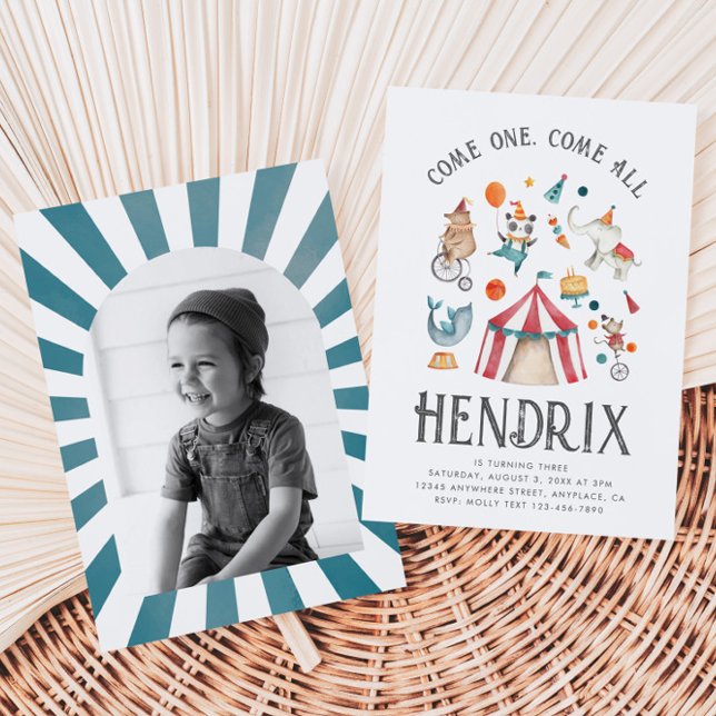 Photo Circus Birthday Invitation | Carnival (Creator Uploaded)