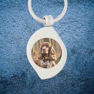 Photo Cocker Spaniel Personalize Keychain