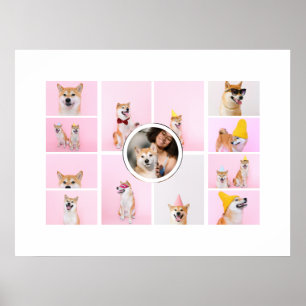 Photo Collage 13 Photographs Personalized Custom Poster