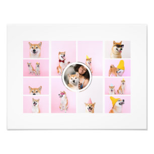 Photo Collage 13 Photographs Personalized Custom Print