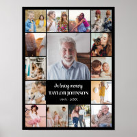 Photo Collage 15 Pictures 12x16 18x24 24x32 Black