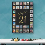 Photo Collage 21st Birthday Chapter 21 Large Faux Canvas Print<br><div class="desc">Commemorate this special milestone in someone's life with this unique and modern 21st birthday gift. Our large faux canvas print features a photo collage template that can be personalized to reflect your loved one's special day. With its vibrant colours, high-definition resolution, and timeless design, this print will make a distinctive...</div>