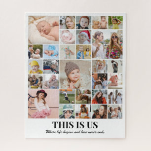 Photo Collage 30 Pictures 8x10 16x20 Kids Children Jigsaw Puzzle