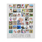 Photo Collage 39 Pics Editable Grey Personalized