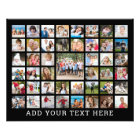 Photo Collage 45 Photos Personalized Black