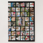 Photo Collage 45 Photos Personalized Black