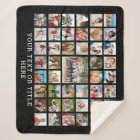 Photo Collage 45 Photos Personalized Black