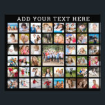 Photo Collage 45 Photos Personalized Custom Colour Print<br><div class="desc">Photo Collage 45 Photos Personalized Custom Colour Photo Enlargement Print. Create your own photo enlargement collage with this easy-to-upload template for 45 pictures personalized with your text in your choice of font styles and colour and/or background colour. ASSISTANCE: For help with design modification or personalization, contact the designer BEFORE ORDERING...</div>