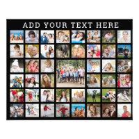 Photo Collage 45 Photos Personalized Custom Colour