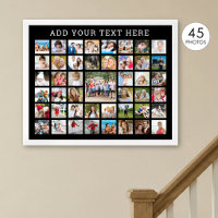 Photo Collage 45 Photos Personalized Custom Colour