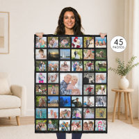 Photo Collage 45 Pics Editable Colour Personalized