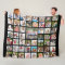 Photo Collage 53 Photos Personalized Black Fleece 