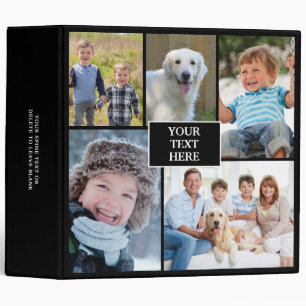 Photo Collage 5 Picture Custom Colour Personalized Binder