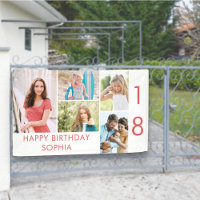 Photo Collage 5 Picture Personalized 18th Birthday