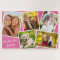 Photo Collage 5 Pictures and Custom Text - Pink