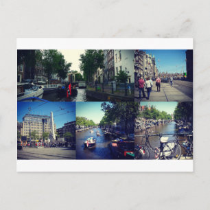 Photo collage Amsterdam 1 Postcard