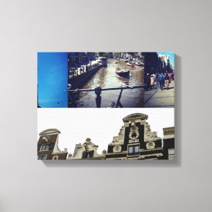 Photo collage Amsterdam 2 Canvas Print