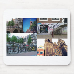 Photo collage Amsterdam 4 Mouse Pad