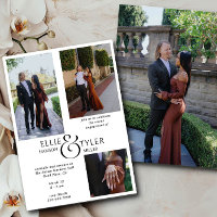 Photo Collage and Oversized Ampersand Engagement 