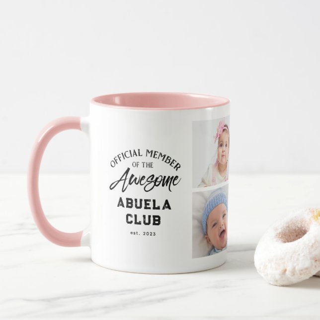 Photo Collage Awesome ABUELA Mug (With Donut)