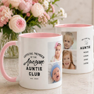 Photo Collage Awesome AUNTIE Mug