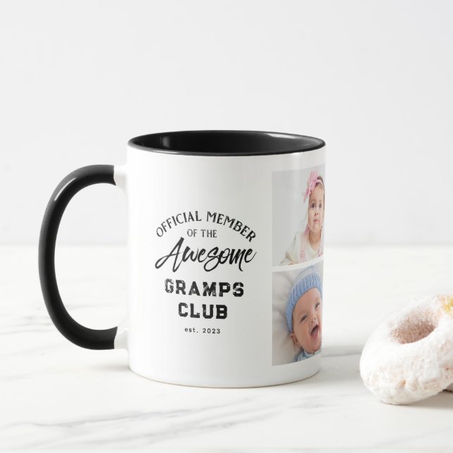 Photo Collage Awesome GRAMPS Mug (With Donut)