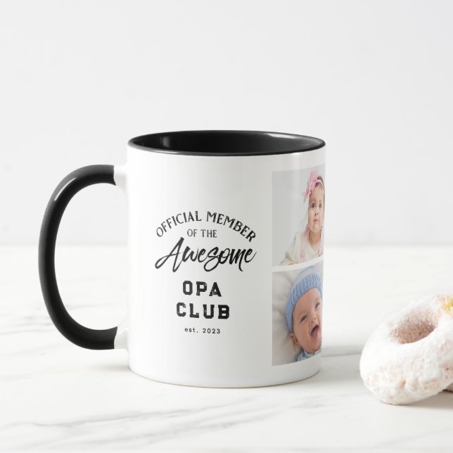 Photo Collage Awesome OPA Mug (With Donut)