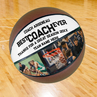 Photo Collage Best Coach Basketball Personalize