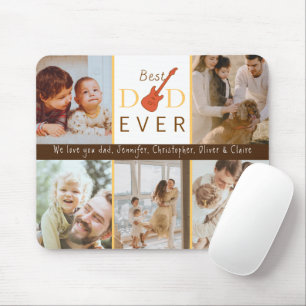 Photo Collage Best Dad Ever Keepsake Fathers Day Mouse Pad