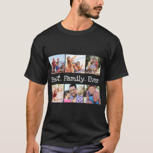 Photo Collage Best Family Ever Personalized T-Shirt