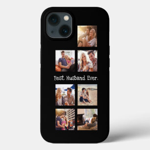 Photo Collage Best Husband Ever in Black White  iPhone 13 Case