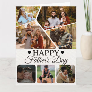 Photo Collage Black Script Typography Big Personal Card