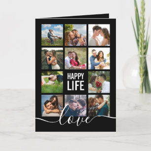 Photo Collage Black Wedding Program