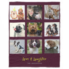 PHOTO Collage Blanket Modern Family Gift Idea