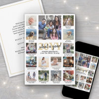 Photo Collage & Captions What a Year Gold White