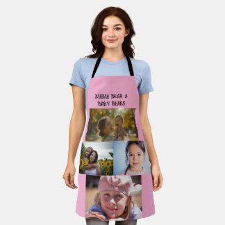 PHOTO COLLAGE CUSTOM KITCHEN APRON FOR MOM