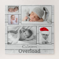Photo Collage Cuteness Overload Keepsake Puzzle