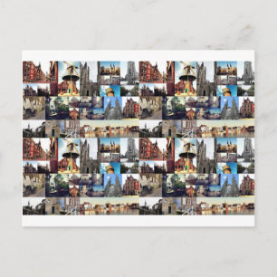 Photo collage Delft 6 Postcard