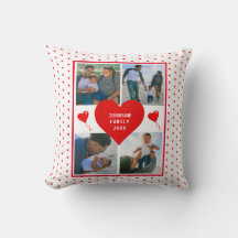 Photo Collage Family Personalized Valentine Heart