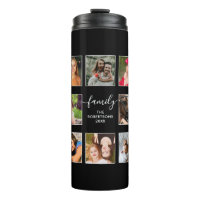 Photo Collage Family Script Black and White