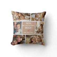 Photo Collage Fête des Mères Coussin Créez votre p
